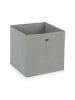 relaxdays 4 x Aufbewahrungsbox in Grau - (B)30 x (H)30 x (T)30 cm