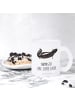 Mr. & Mrs. Panda Teeglas Stinktier Yoga mit Spruch in Transparent