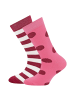 ewers 2er-Set Socken 2er Pack Punkte/Ringel in latte-sangria-wild orchidee