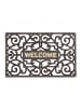 relaxdays 1 x Fußabtreter "Welcome" in Bronze - (B)52 x (T)32,5 cm