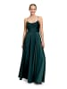 Vera Mont Abendkleid mit Wasserfallausschnitt in Dusty Slate