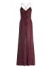 Vera Mont Abendkleid im Glitzer-Look in Dark Red/Black