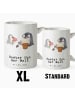 Mr. & Mrs. Panda Haferl Pinguin Bester Opi der Welt mit Spruch in Weiß