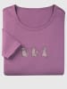 Sieh an! Rundhals-Shirt in violett-mauve