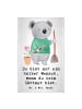 Mr. & Mrs. Panda Handtuch Gärtner Herz mit Spruch in Weiß