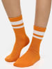 Nur Die  Freizeitsocken Statement Socken mit Stickerei in Mix orange