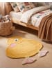Beliani Kinderteppich DUCKIE in Gelb - (W) 95 x (L) 120 cm