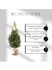 NatureNest Weihnachtsbaum mit Beleuchtung Starlight im Weihnachtsmann-Topf  