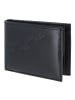 oxmox Leather Geldbörse RFID Schutz Leder 11 cm schwarz-footsteps 2.0