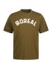 JP1880 Kurzarm T-Shirt in tannengrün