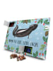 Mr. & Mrs. Panda Adventskalender Stinktier Yoga mit Spruch in Eisblau