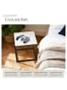 tectake Couchtisch in Marmoroptik, 45 x 45 x 47,5 cm, Belastbarkeit 12 kg