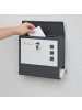 relaxdays Briefkasten mit Zeitungsfach in Anthrazit