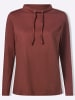Sieh an! Langarm-Shirt in rotbraun