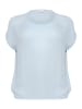 KAFFE curve Kurzarm-Bluse KCami Loose fit in Celestial Blue