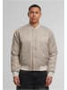 Urban Classics Urban Classics Racer Bomber Jacket in chalkdust