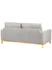 Beliani 2-Sitzer Sofa SIGGARD in Grau/Braun - (W) 184 x (H) 84 x (L) 92 cm