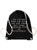 Mr. & Mrs. Panda Sportrucksack Die höchste Form von... mit Spruch in Schwarz