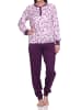 NORMANN r interlock Schlafanzug Pyjama lang Bündchen - 75967 in rosa