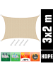 AMANKA Sonnensegel Mojave Tree 200 x 300cm in beige