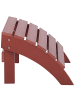 Beliani Gartenstuhl ADIRONDACK in Rot - (W) 50 x (H) 34 x (L) 43 cm