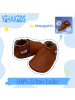 Yalion Baby Leder-Krabbelschuhein Braun