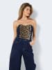 Noisy may Damen Corset Top Trapezausschnitt Extra Slim Fit in Dunkelblau