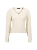 Zero  Pullover mit Perlen in Eggnog