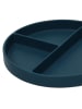 Excellent Houseware Teller mit Unterteilungen in Blau, (B) 20 x (H) 3,2 x (L) 20 cm