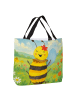 Mr. & Mrs. Panda Shopper Biene Happy Design ohne Spruch in Weiß