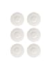 Villeroy & Boch 6er Set Kaffeeuntertasse Manufacture Rock Ø 15,4 cm weiß in weiß