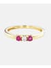 Diamant L'éternel Ring aus 375 Gelbgold mit Rubin