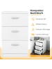 COSTWAY 2er Set Nachtschrank in Weiß