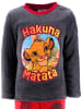 Disney König der Löwen Schlafanzug Fleece König der Löwen in Dunkelgrau