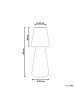 Beliani Stehlampe für den Außenbereich SABANAS in Weiß - (W) 30 x (H) 80 x (L) 30 cm