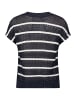 Betty Barclay Lochstrick-Pullover mit Streifen in Patch Dark Blue/White