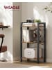 VASAGLE Standregal Barnet in Vintagebraun-Schwarz - (B)40 x (H)76.4 x (T)24 cm