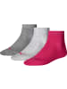 Puma Socks Kurzsocken 6 Paar in grau/pink