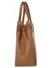 Cluty Handtasche echt Leder in cognac