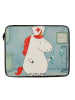 Mr. & Mrs. Panda Notebook Tasche Einhorn Krankenschwester Design... in Weiß