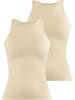 Janice 2 x Damen Top hochgeschlossen Nauta in Beige
