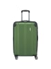 travelite City - 4-Rollen-Trolley erw. M 68 cm (anthrazit) in grün