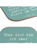 Mr. & Mrs. Panda Untersetzer Spruch Liebeskummer Platz im Bett m... in Meeresbrise