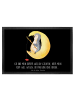 Mr. & Mrs. Panda Schmutzfangmatte Pinguin Mond mit Spruch in Schwarz
