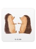 Mr. & Mrs. Panda Bierfilz Igel Liebe ohne Spruch in Weiß
