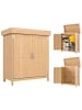 Outsunny Gartenschrank,74cm x 43cm x 88cm,natur