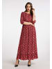 faina Damen Maxikleid in Rot Schlange