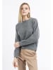 DreiMaster Klassik Strick Pullover in Grau Melange