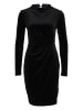 Zero  Samtkleid mit Stehkragen in Black Beauty