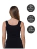 Yenita® Seamless Unterhemd - Top 4er Set Tank Top in Mix (2xschwarz/weiss/haut)